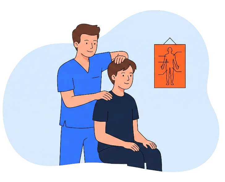 Osteopat i behandling