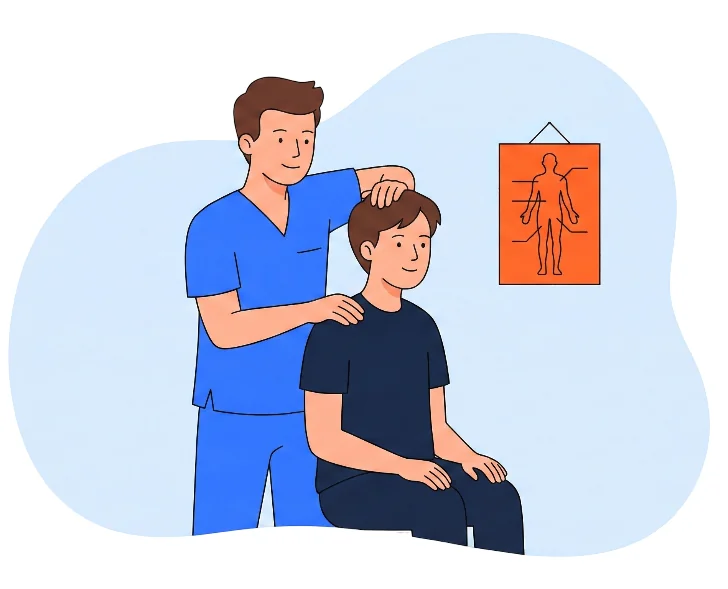Osteopat i behandling